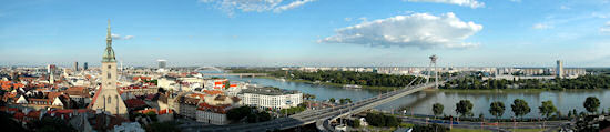 panorama di Bratislava